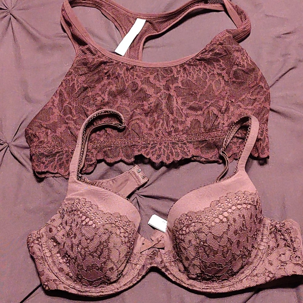 36B Victoria's Secret bra & medium bra